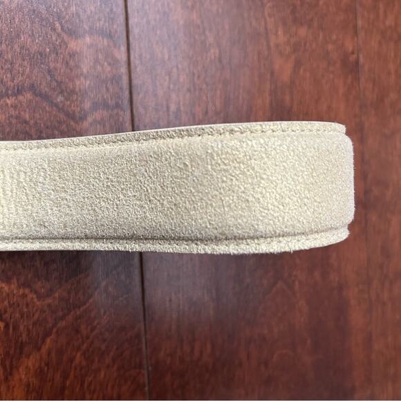 Cecelia Pale Crackled Gold Belt with Gold and Silver Rhinestone Cross Buckle main image 11